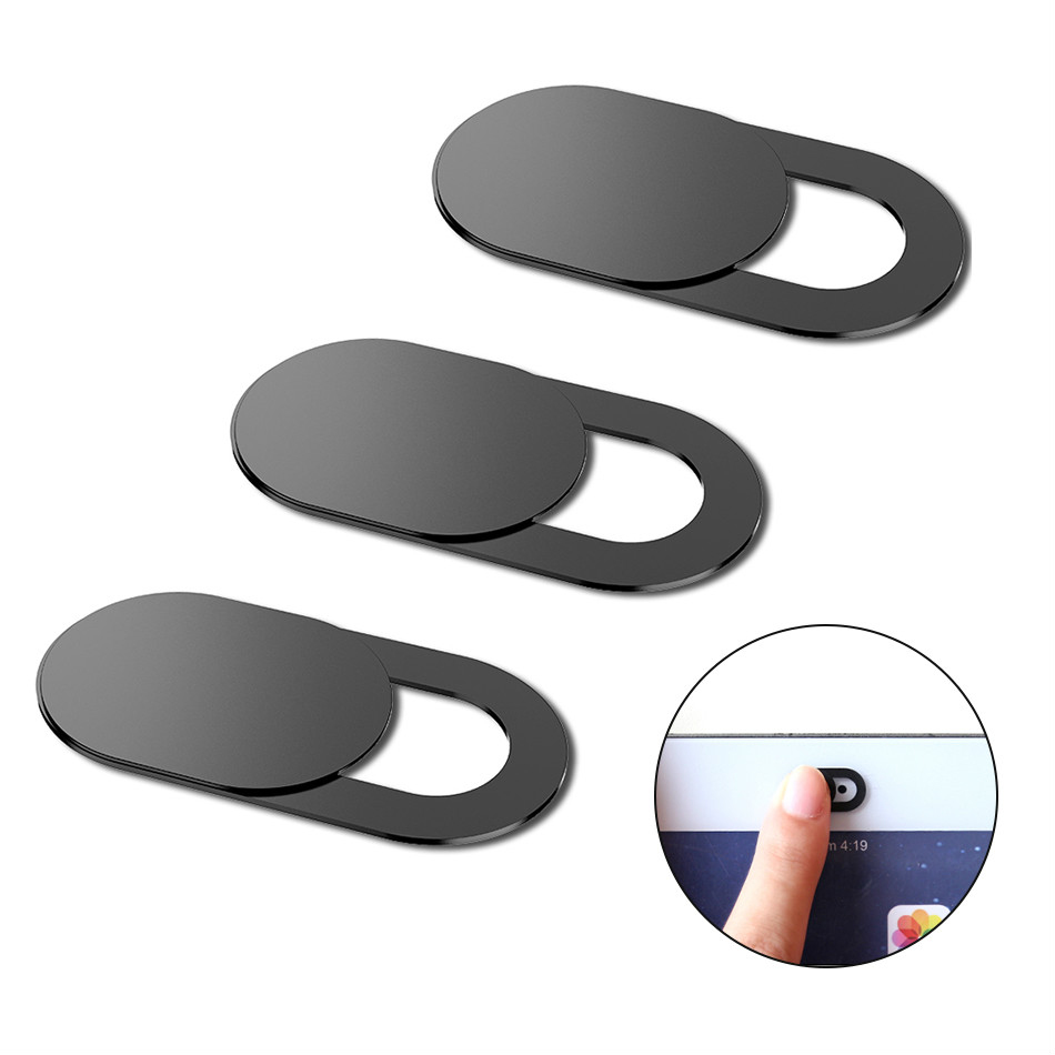 Photography Zooming - Couverture de Webcam en plastique noir,