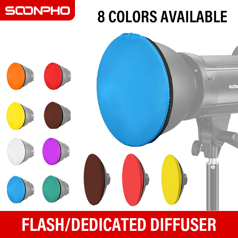 Pop Up Flash Diffuser - Soonpho 18 cm 42 cm 55