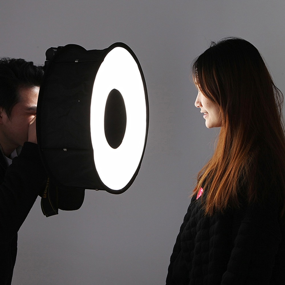 Pop Up Flash Diffuser - 45cm anneau Softbox Flash Style rond