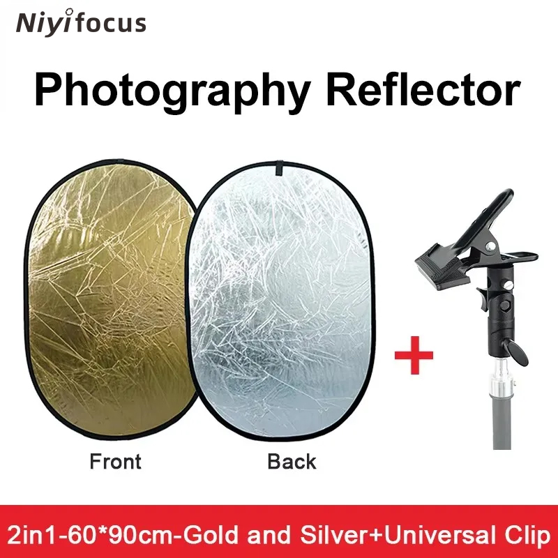 Pop Up Flash Diffuser - Réflecteur portable rond 2-en-1 30cm 60cm