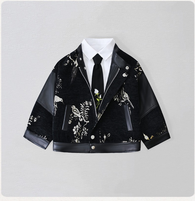 Photography Wedding - Veste de moto en cuir Pu