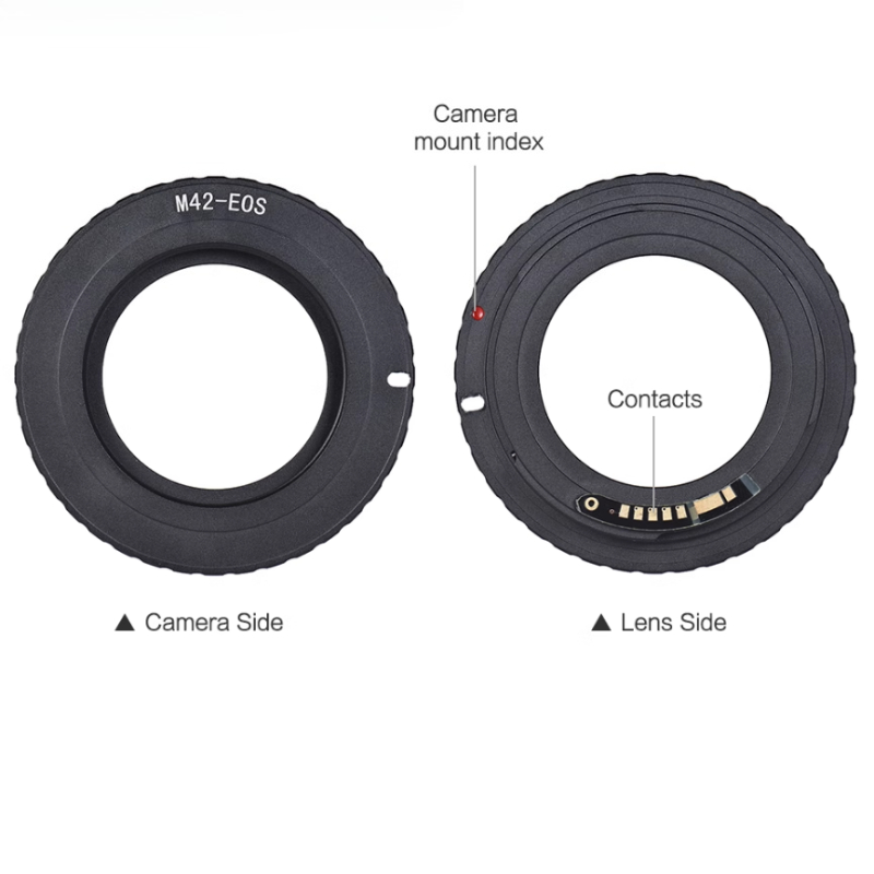 Lens Adapter Ring - Anneau adaptateur d'objectif électronique M42-EOS 10e