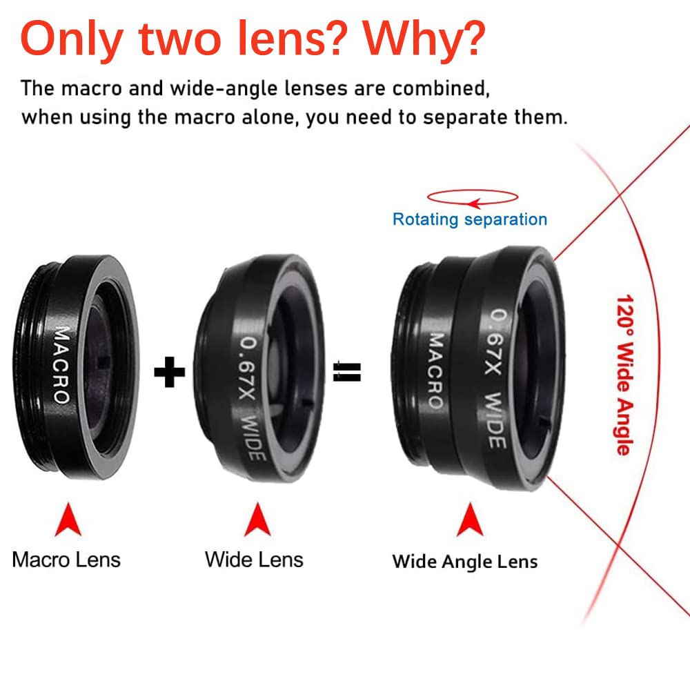 Objectif universel 3 en 1 pour - Photography Zooming avis et prix