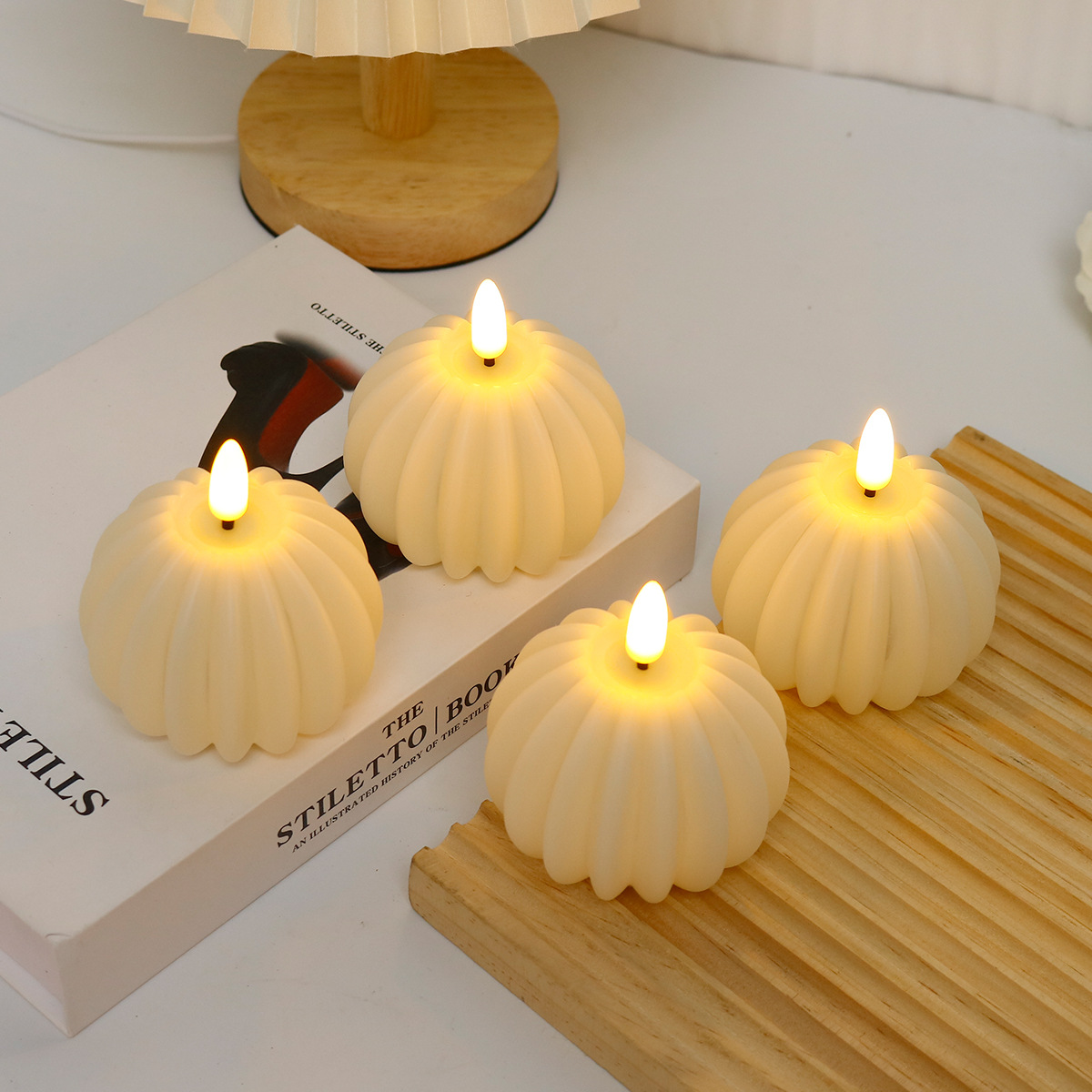 Bougie LED en forme de cube po - Photography Wedding avis et prix
