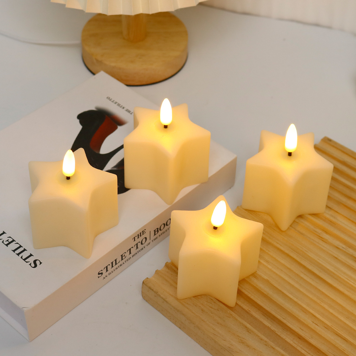Bougie LED en forme de cube po - Photography Wedding avis et prix